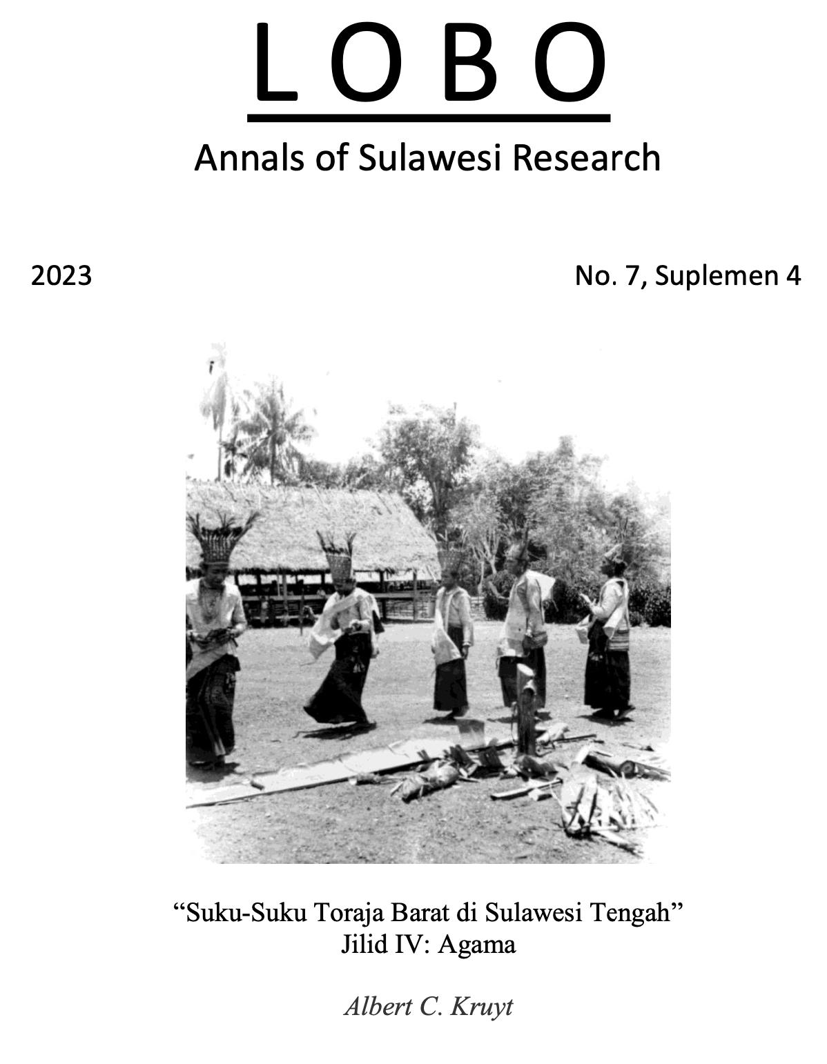 					View Vol. 7 No. S4 (2023): Suku-Suku Toraja Barat di Sulawesi Tengah Jilid IV: Agama
				